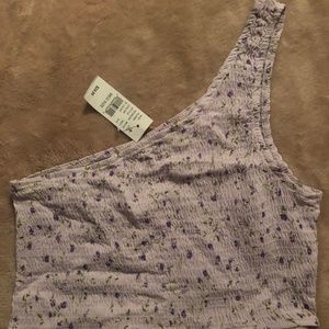 NWT Pacsun LA Hearts Lilac One Shoulder Crop Top Medium